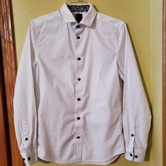 H&M | Shirts | Mens Hm Slim Fit Dress Shirt Size Small Neck 5 Euc | Poshmark